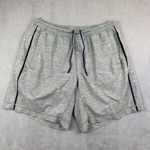 Lululemon Mens Shorts XL Gray Heather Pace Breaker 9" Lined Liner Lightweight